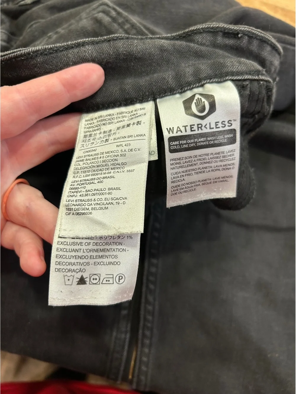 Levi's 535 Super Skinny Black Jeans Size 31 womens pants